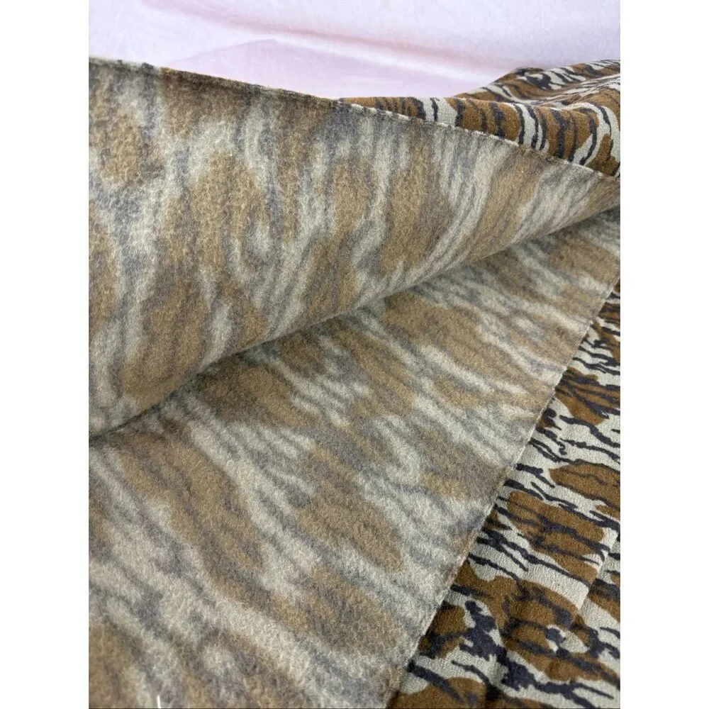 Vintage Realtree Style Camouflage Fabric Thick Fleece 54x64”